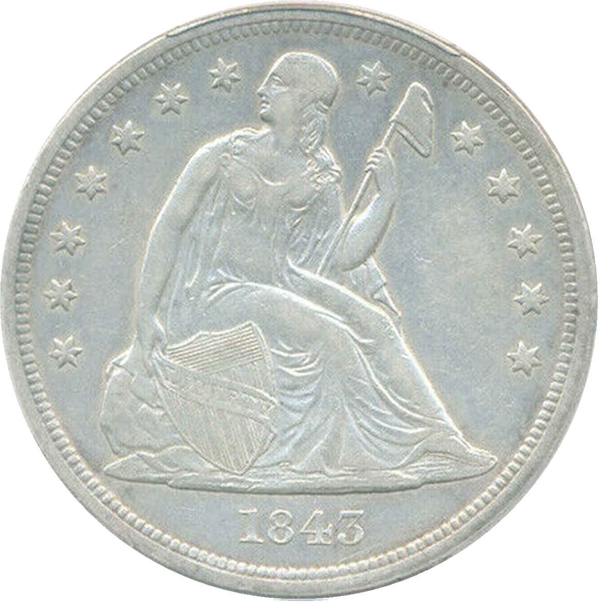 1843-$1-Liberty-Seated-Dollar-#4